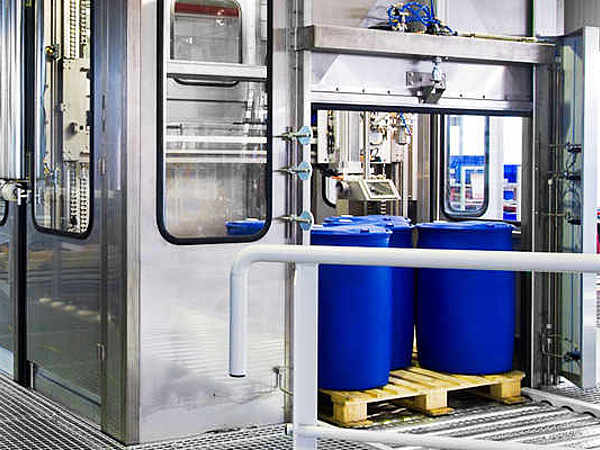 Paletten-Abfüllanlage im Reinraum