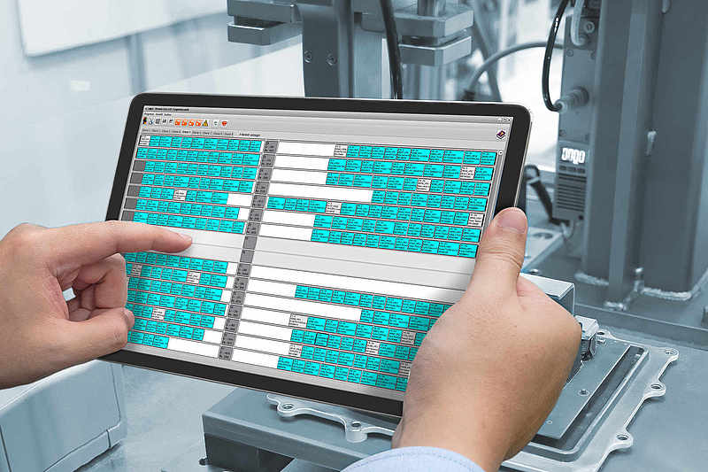 Lagerverwaltungssoftware am Tablet