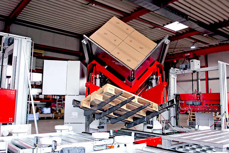 Austausch der Transportpalette